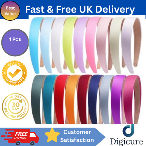 Headband satin solid colours - headband,
