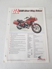 HONDA GL650D SILVER WING Motorcycle Sale Specification Leaflet FEB 1984