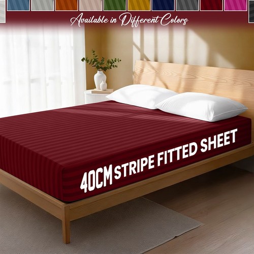 Egyptian stripe fitted sheet - egyptian,