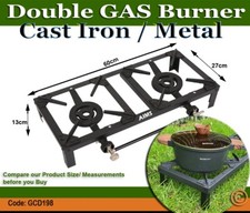LPG DOUBLE Burner BBQ Portable