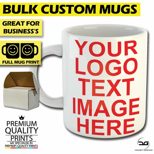 Custom bulk mugs name business - bulk,