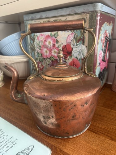 Antique copper large stove - copper,