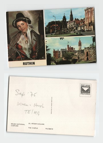 Postcard ruthin welsh - postcard,
