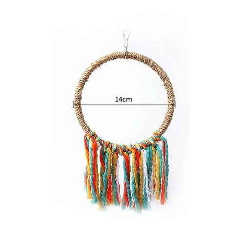 Coloured rope ring swing - rope,