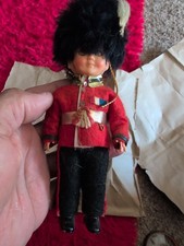 Vintage British Royal Palace Guard Beefeater Doll Sleepy Eyes Hard Plastic
