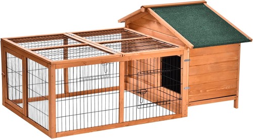 Outdoor wooden rabbit guinea - outdoor,