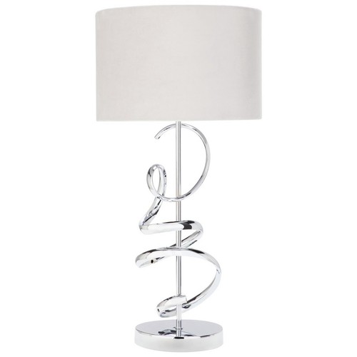 Swirl table lamp - table, grey