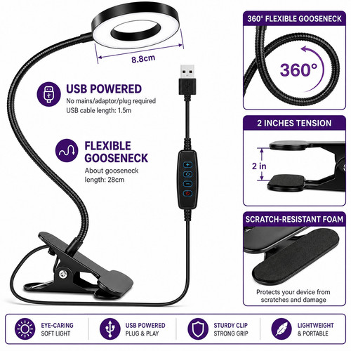 10x magnifier glass led desk - led,