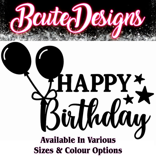 Happy birthday vinyl - |, decal