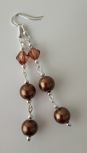 Long drop dangle - dangle, pearl