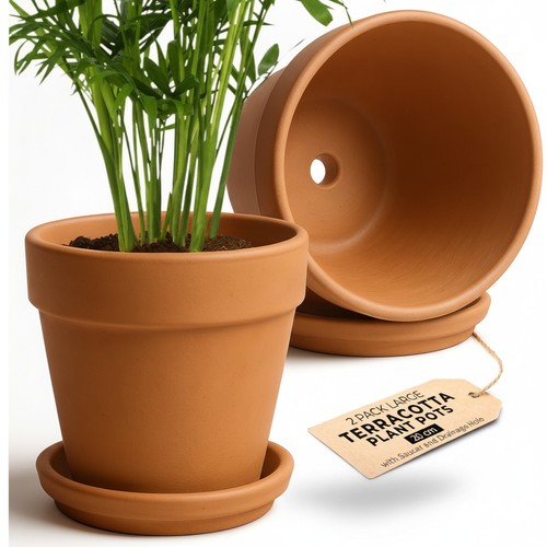 Clay pots for plants 20cm - clay,