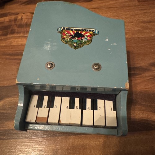 Vintage wooden baby grand - vintage,