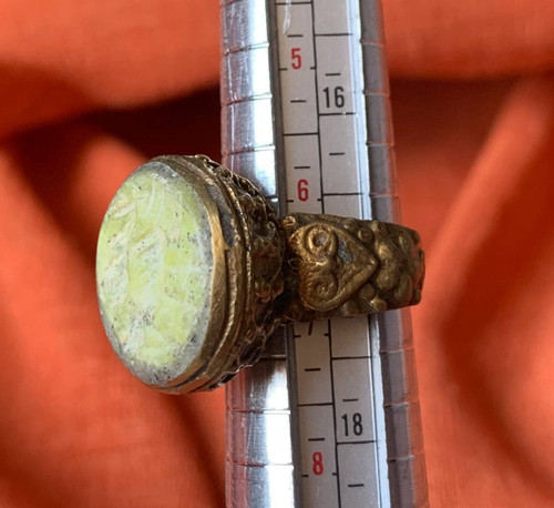 Antique orange intaglio - antique,