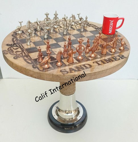 Chess board game coffee table - game,