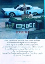 Lincoln CONTINENTAL Car ADVERT #7 Vintage Original 1964 Print Ad 684/64