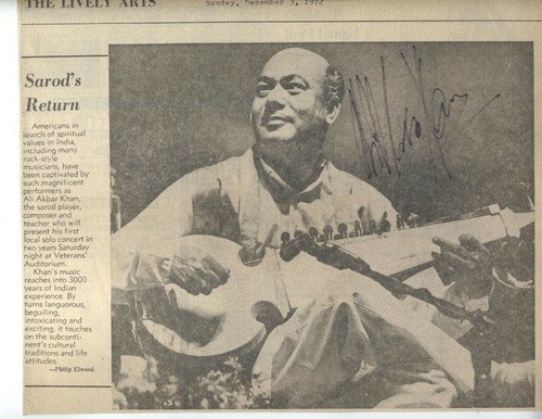 Indian musician signed sarod - indian,