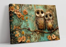CUTE OWLS ON TREE BRANCH HOME