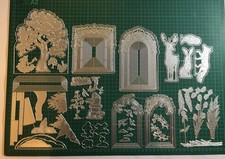 Tree Card Shape, Animals & Flowers Complete Die Collection - 8 Die Sets -91 Dies