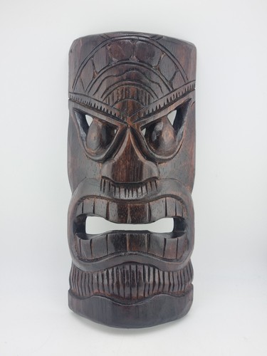 Tiki mask hand - hand, carved