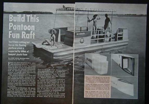 Pontoon platform boat - platform,