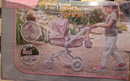 Silver cross dolls pram - cross,