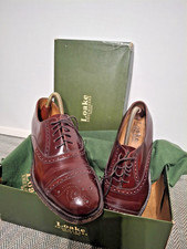 Loake Oban Dark Brown Leather Brogue 7.5F Very Good condition