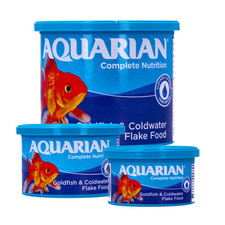 AQUARIAN GOLDFISH FLAKE FOOD 25G,50G,200G FISH TANK AQUARIUM FLAKES GENUINE