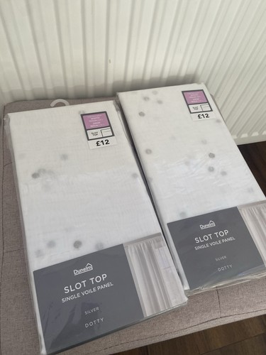 Dunelm slot top single voile - top,