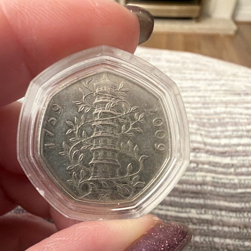 Kew garden 50p coin - garden,