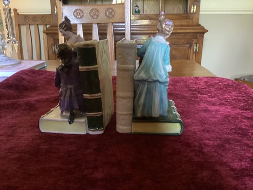 Sitzendorf bookends crown - sitzendorf, bookends.