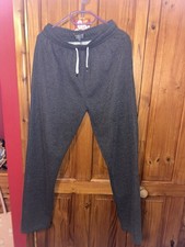primark men’s grey charcoal marl jogging lounge bottoms size medium
