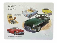 The MGB classic cars placemats