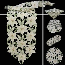 White Lily Open embroidery