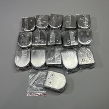 16x Glass Clamp Stainless Steel 304 Clip Flat Back Bracket For Balustrade 9-10mm