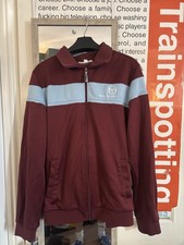 Sergio Tacchini Track Jacket Burgundy And Blue 80s Casual