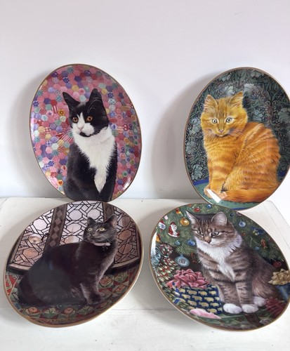Ivory cats plate collection - ivory,