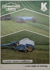 Original Archie Kidd Chevron 320 3.2 Metre Mower Conditioner Brochure, c 1980's