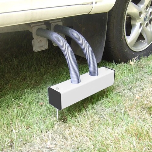 Caravan motorhome grey - grey, water