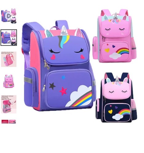 Kid backpack for - girl, unicorn