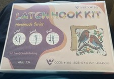 Latch Hook Kit Robin  Cushion