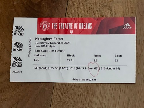 Ticket 2022 manchester - ticket,