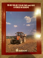 Fiatagri 90-90 100-90 110-90 A4 Vintage Tractor Brochure