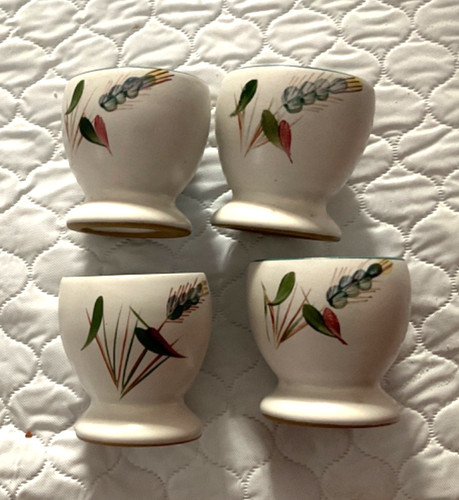 Denby green wheat egg cups - green, 4