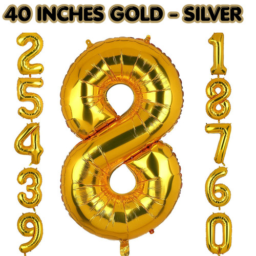 Foil number balloons giant - foil,