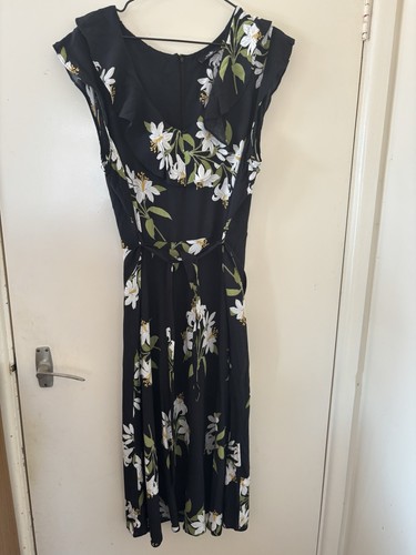 Wallis black floral maxi - maxi, dress