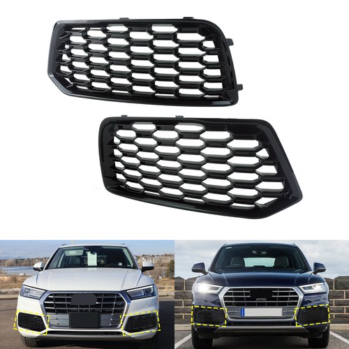 Gloss black front radiator - l+r,