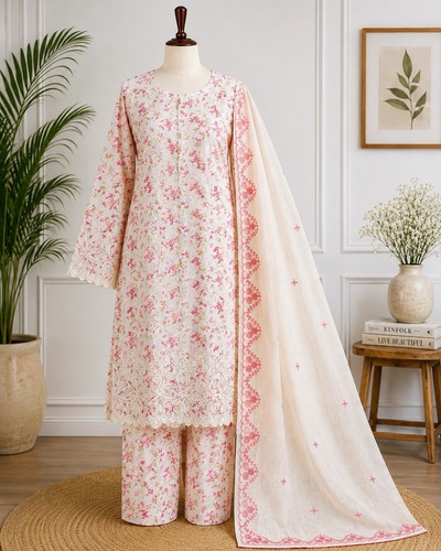 Zellbury piece lawn suit - piece,