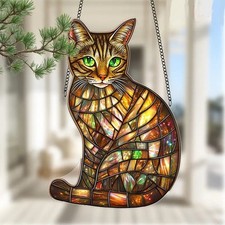 Tabby Cat Suncatcher Gift