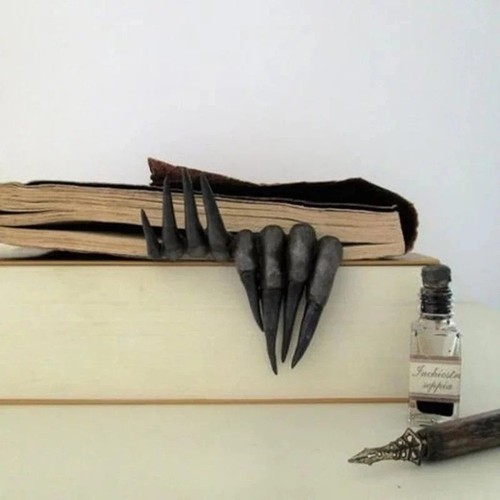 Devil hand bookmark - bookmark, resin