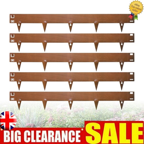 Corten steel lawn edging set - lawn,